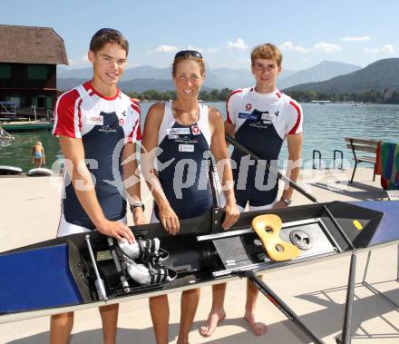 Rudern. Michaela Taupe-Traer, Bernhard Schoenthaler, Florian Berg. Klagenfurt, 24.8.2011.
Foto: Kuess
---
pressefotos, pressefotografie, kuess, qs, qspictures, sport, bild, bilder, bilddatenbank