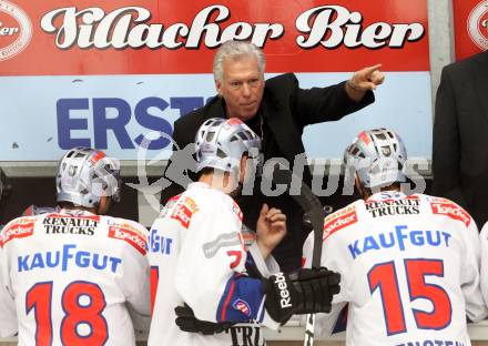 EBEL. Eishockey Bundesliga. EC Pasut VSV gegen Ritten Sport Bozen.  Trainer Greg Holst (Ritten Sport Bozen). Villach, am 4.9.2011.
Foto: Kuess 


---
pressefotos, pressefotografie, kuess, qs, qspictures, sport, bild, bilder, bilddatenbank