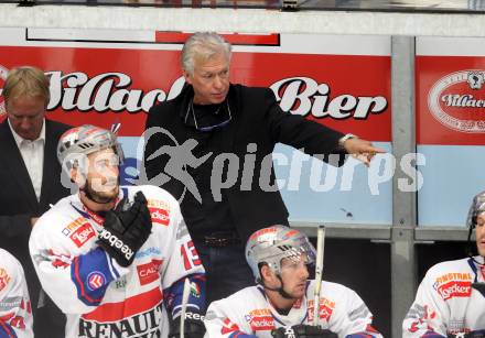 EBEL. Eishockey Bundesliga. EC Pasut VSV gegen Ritten Sport Bozen.  Trainer Greg Holst (Ritten Sport Bozen). Villach, am 4.9.2011.
Foto: Kuess 


---
pressefotos, pressefotografie, kuess, qs, qspictures, sport, bild, bilder, bilddatenbank