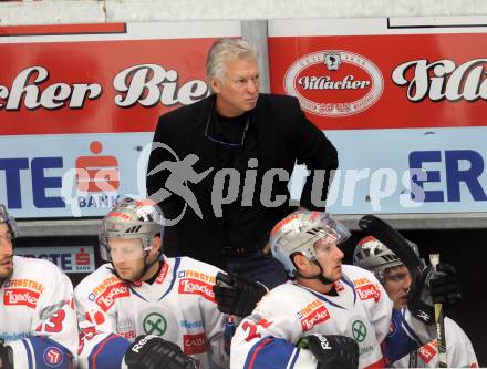 EBEL. Eishockey Bundesliga. EC Pasut VSV gegen Ritten Sport Bozen.  Trainer Greg Holst (Ritten Sport Bozen). Villach, am 4.9.2011.
Foto: Kuess 


---
pressefotos, pressefotografie, kuess, qs, qspictures, sport, bild, bilder, bilddatenbank