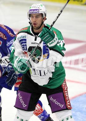 EBEL. Eishockey Bundesliga. EC Rekord Fenster VSV gegen HDD TILIA Olimpija Ljubljana.  Justin Taylor (Laibach). Villach, am 9.9.2011.
Foto: Kuess 


---
pressefotos, pressefotografie, kuess, qs, qspictures, sport, bild, bilder, bilddatenbank