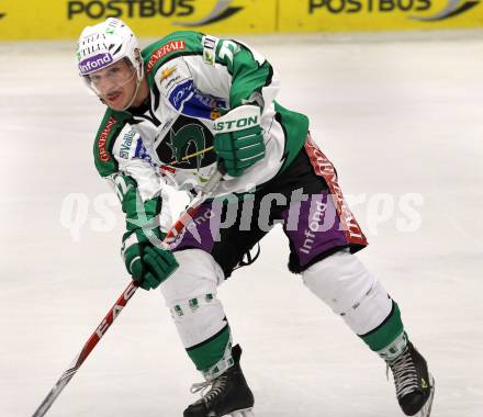 EBEL. Eishockey Bundesliga. EC Rekord Fenster VSV gegen HDD TILIA Olimpija Ljubljana.  John Hughes (Laibach). Villach, am 9.9.2011.
Foto: Kuess 


---
pressefotos, pressefotografie, kuess, qs, qspictures, sport, bild, bilder, bilddatenbank