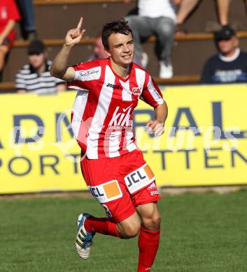 Fussball Regionalliga. SAK gegen GAK. Torjubel Michael Hofer (GAK). Klagenfurt, am 10.11.2011.
Foto: Kuess
---
pressefotos, pressefotografie, kuess, qs, qspictures, sport, bild, bilder, bilddatenbank