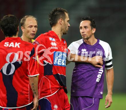 Fussball. Regionalliga. SK Austria Klagenfurt gegen SAK. Dollinger Matthias  (Austria Klagenfurt), Jolic Goran (SAK). Klagenfurt, 16.9.2011.
Foto: Kuess

---
pressefotos, pressefotografie, kuess, qs, qspictures, sport, bild, bilder, bilddatenbank