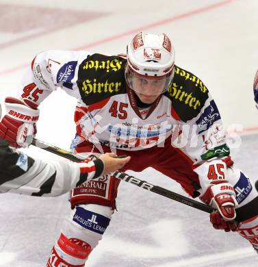 EBEL. Eishockey Bundesliga. EC Rekord Fenster VSV gegen EC KAC.  David Schuller (KAC). Villach, am 18.9.2011.
Foto: Kuess 


---
pressefotos, pressefotografie, kuess, qs, qspictures, sport, bild, bilder, bilddatenbank