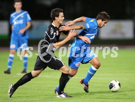 Fussball OEFB Cup. VSV gegen Hartberg. Michael Kirisits (VSV), Fabian Harrer (Hartberg). Villach, am 20.9.2011.
Foto: Kuess
---
pressefotos, pressefotografie, kuess, qs, qspictures, sport, bild, bilder, bilddatenbank