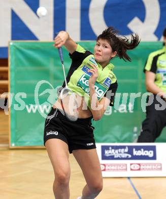 Badminton. ASKOE Kelag Kaernten gegen BSC 70 Linz. Delqna Trandeva (Kaernten). Klagenfurt, am 24.9.2011.
Foto: Kuess
---
pressefotos, pressefotografie, kuess, qs, qspictures, sport, bild, bilder, bilddatenbank