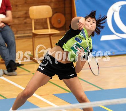 Badminton. ASKOE Kelag Kaernten gegen BSC 70 Linz. Delqna Trandeva (Kaernten). Klagenfurt, am 24.9.2011.
Foto: Kuess
---
pressefotos, pressefotografie, kuess, qs, qspictures, sport, bild, bilder, bilddatenbank