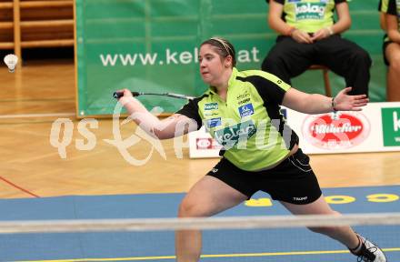 Badminton. ASKOE Kelag Kaernten gegen BSC 70 Linz. Belinda Heber (Kaernten). Klagenfurt, am 24.9.2011.
Foto: Kuess
---
pressefotos, pressefotografie, kuess, qs, qspictures, sport, bild, bilder, bilddatenbank