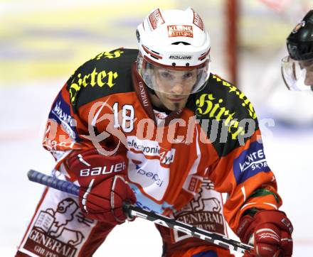 EBEL. Eishockey Bundesliga.  KAC gegen SAPA Fehervar AV19. Thomas Koch (KAC). Klagenfurt, 25.9.2011.
Foto: Kuess 

---
pressefotos, pressefotografie, kuess, qs, qspictures, sport, bild, bilder, bilddatenbank