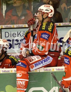 EBEL. Eishockey Bundesliga.  KAC gegen SAPA Fehervar AV19. Mike Siklenka (KAC). Klagenfurt, 25.9.2011.
Foto: Kuess 

---
pressefotos, pressefotografie, kuess, qs, qspictures, sport, bild, bilder, bilddatenbank