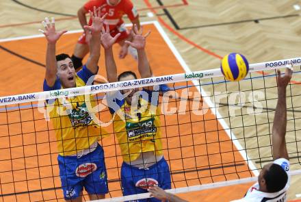 Volleyball Testspiel. SK Aich/Dob gegen Arkas izmir. Sabljak, Van De Loo (Aich/Dob). Bleiburg, am 25.9.2011.
Foto: Kuess
---
pressefotos, pressefotografie, kuess, qs, qspictures, sport, bild, bilder, bilddatenbank