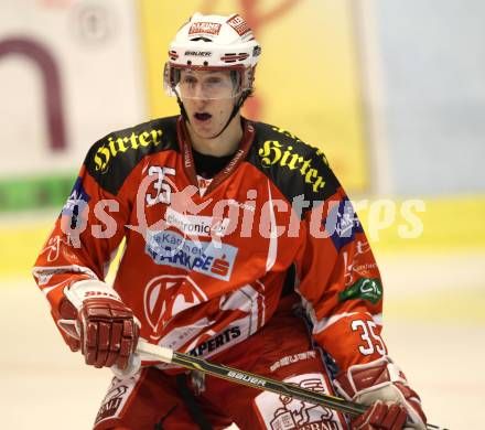 EBEL. Eishockey Bundesliga.  KAC gegen SAPA Fehervar AV19. Nikolaus Holzer (KAC). Klagenfurt, 25.9.2011.
Foto: Kuess 

---
pressefotos, pressefotografie, kuess, qs, qspictures, sport, bild, bilder, bilddatenbank