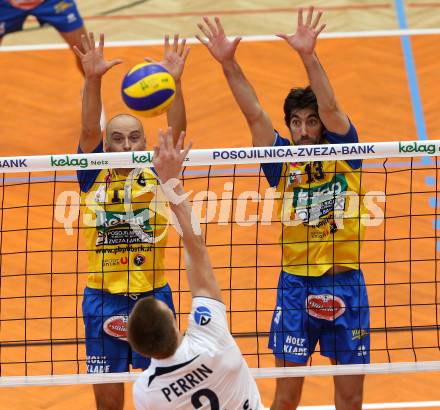 Volleyball Testspiel. SK Aich/Dob gegen Arkas izmir. Zhivko Kolev, Gerald Reiser (Aich/Dob). Bleiburg, am 25.9.2011.
Foto: Kuess
---
pressefotos, pressefotografie, kuess, qs, qspictures, sport, bild, bilder, bilddatenbank