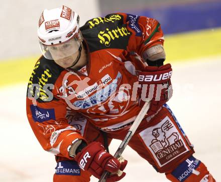 EBEL. Eishockey Bundesliga.  KAC gegen SAPA Fehervar AV19. Kirk Furey (KAC). Klagenfurt, 25.9.2011.
Foto: Kuess 

---
pressefotos, pressefotografie, kuess, qs, qspictures, sport, bild, bilder, bilddatenbank