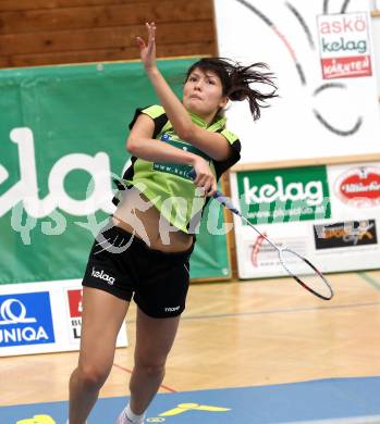 Badminton.  Delqna Trandeva. Klagenfurt, 24.9.2011.
Foto: Kuess
---
pressefotos, pressefotografie, kuess, qs, qspictures, sport, bild, bilder, bilddatenbank