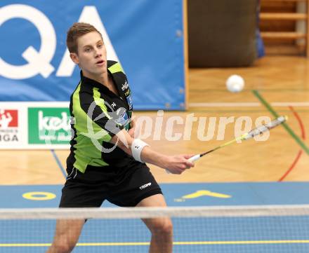 Badminton.  Dominik Trojan. Klagenfurt, 24.9.2011.
Foto: Kuess
---
pressefotos, pressefotografie, kuess, qs, qspictures, sport, bild, bilder, bilddatenbank