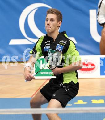 Badminton.  Dominik Trojan. Klagenfurt, 24.9.2011.
Foto: Kuess
---
pressefotos, pressefotografie, kuess, qs, qspictures, sport, bild, bilder, bilddatenbank