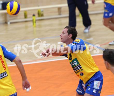 Volleyball. Eroeffnung Jufa Arena in Bleiburg. Heimstaette SK Aich/Dob.   Nejc Pusnik. Bleiburg, am 25.9.2011.
Foto: Kuess
---
pressefotos, pressefotografie, kuess, qs, qspictures, sport, bild, bilder, bilddatenbank