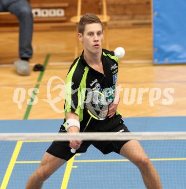 Badminton. Dominik Trojan. Klagenfurt, 24.9.2011.
Foto: Kuess
---
pressefotos, pressefotografie, kuess, qs, qspictures, sport, bild, bilder, bilddatenbank