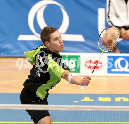 Badminton.  Dominik Trojan. Klagenfurt, 24.9.2011.
Foto: Kuess
---
pressefotos, pressefotografie, kuess, qs, qspictures, sport, bild, bilder, bilddatenbank