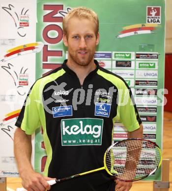 Badminton.  Michael Trojan. Klagenfurt, 24.9.2011.
Foto: Kuess
---
pressefotos, pressefotografie, kuess, qs, qspictures, sport, bild, bilder, bilddatenbank