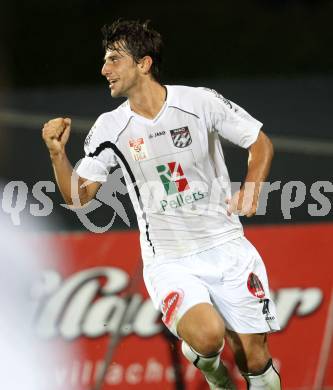 Fussball. Erste Liga. RZ Pellets WAC/St. Andrae gegen Cashpoint SCR Altach. Torjubel Mihret Topcagic (WAC).. Wolfsberg, 30.9.2011. 
Foto: Kuess

---
pressefotos, pressefotografie, kuess, qs, qspictures, sport, bild, bilder, bilddatenbank