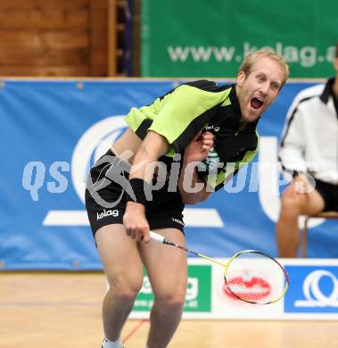 Badminton.  Michael Trojan. Klagenfurt, 24.9.2011.
Foto: Kuess
---
pressefotos, pressefotografie, kuess, qs, qspictures, sport, bild, bilder, bilddatenbank