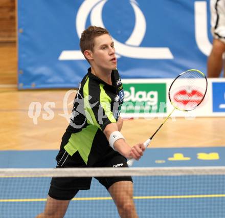 Badminton.  Dominik Trojan. Klagenfurt, 24.9.2011.
Foto: Kuess
---
pressefotos, pressefotografie, kuess, qs, qspictures, sport, bild, bilder, bilddatenbank