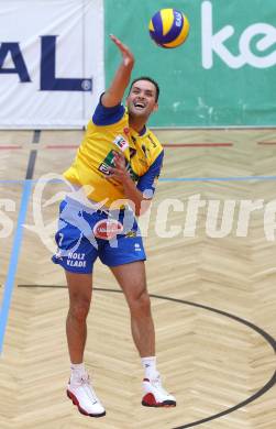 Volleyball. Eroeffnung Jufa Arena in Bleiburg. Heimstaette SK Aich/Dob.  Allan Van de Loo . Bleiburg, am 25.9.2011.
Foto: Kuess
---
pressefotos, pressefotografie, kuess, qs, qspictures, sport, bild, bilder, bilddatenbank