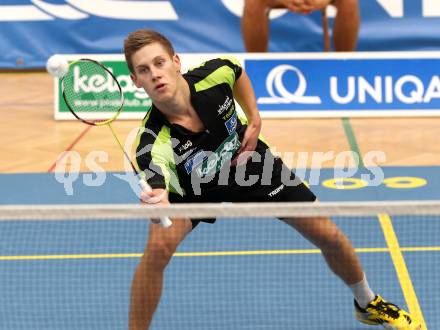 Badminton.  Dominik Trojan. Klagenfurt, 24.9.2011.
Foto: Kuess
---
pressefotos, pressefotografie, kuess, qs, qspictures, sport, bild, bilder, bilddatenbank