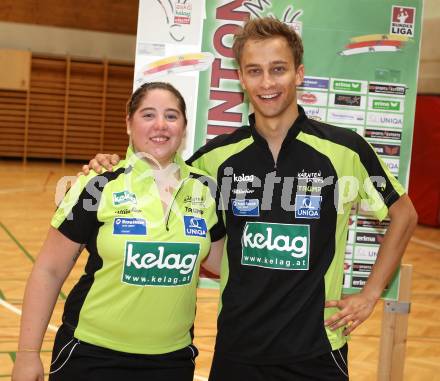 Badminton.  Belinda Heber, Constantin Sintschnig. Klagenfurt, 24.9.2011.
Foto: Kuess
---
pressefotos, pressefotografie, kuess, qs, qspictures, sport, bild, bilder, bilddatenbank