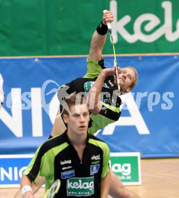 Badminton.  Dominik Trojan, Michael Trojan. Klagenfurt, 24.9.2011.
Foto: Kuess
---
pressefotos, pressefotografie, kuess, qs, qspictures, sport, bild, bilder, bilddatenbank