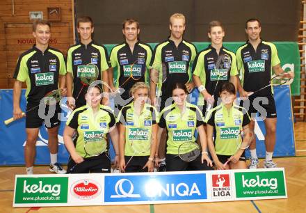 Badminton.  Constantin Sintschnig, Stefan Wrulich, Benjamin Breiling, Michael Trojan, Dominik Trojan, Krasimir Yankov, Belinda Heber, Elisa Widowitz, Jenny Ertl, Delqna Trandeva. Klagenfurt, 24.9.2011.
Foto: Kuess
---
pressefotos, pressefotografie, kuess, qs, qspictures, sport, bild, bilder, bilddatenbank