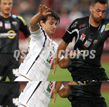 Fussball. Erste Liga. RZ Pellets WAC/St. Andrae gegen Cashpoint SCR Altach. Mihret Topcagic,  (WAC), Matthias Sereinig (Altach). Wolfsberg, 30.9.2011. 
Foto: Kuess

---
pressefotos, pressefotografie, kuess, qs, qspictures, sport, bild, bilder, bilddatenbank