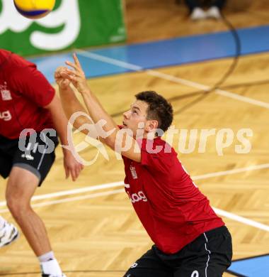 Volleyball. VBK Woerthersee Loewen gegen BLH - Amstetten. Fruehbauer Simon. Klagenfurt, 8.10.2011.
Foto: kuess
---
pressefotos, pressefotografie, kuess, qs, qspictures, sport, bild, bilder, bilddatenbank