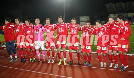 Fussball Regionalliga. VSV gegen GAK.  Jubel GAK. Villach, 8.10.2011.
Foto: Kuess
---
pressefotos, pressefotografie, kuess, qs, qspictures, sport, bild, bilder, bilddatenbank