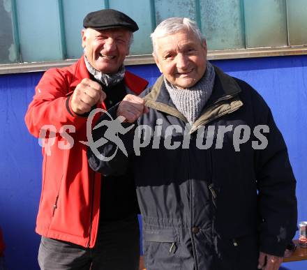 Boxen. Profiwettkaempfe. Boxlegenden Joe Tiger Pachler und Willi Kristof. Klagenfurt, am 16.10.2011.
Foto: Kuess
---
pressefotos, pressefotografie, kuess, qs, qspictures, sport, bild, bilder, bilddatenbank