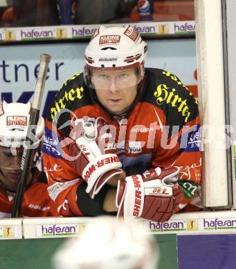 EBEL. Eishockey Bundesliga. KAC gegen HK Acroni Jesenice. Mike Siklenka (KAC). Klagenfurt, am 14.10.2011.
Foto: Kuess

---
pressefotos, pressefotografie, kuess, qs, qspictures, sport, bild, bilder, bilddatenbank