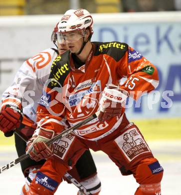 EBEL. Eishockey Bundesliga. KAC gegen HK Acroni Jesenice. Paul Schellander (KAC). Klagenfurt, am 14.10.2011.
Foto: Kuess

---
pressefotos, pressefotografie, kuess, qs, qspictures, sport, bild, bilder, bilddatenbank