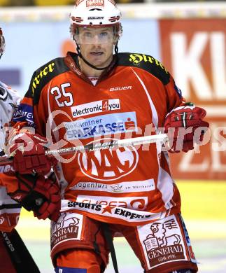 EBEL. Eishockey Bundesliga. KAC gegen HK Acroni Jesenice. Kirk Furey (KAC). Klagenfurt, am 14.10.2011.
Foto: Kuess

---
pressefotos, pressefotografie, kuess, qs, qspictures, sport, bild, bilder, bilddatenbank