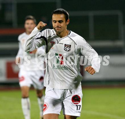 Fussball. Erste Liga. RZ Pellets WAC/St. Andrae gegen TSV Sparkasse Hartberg. Jubel Jovanovic Nenad (WAC). Wolfsberg, 21.10.2011. 
Foto: Kuess

---
pressefotos, pressefotografie, kuess, qs, qspictures, sport, bild, bilder, bilddatenbank