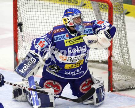 EBEL. Eishockey Bundesliga. EC Rekord Fenster VSV gegen UPC Vienna Capitals. Bernhard Starkbaum (VSV). Villach, am 21.10.2011.
Foto: Kuess 


---
pressefotos, pressefotografie, kuess, qs, qspictures, sport, bild, bilder, bilddatenbank