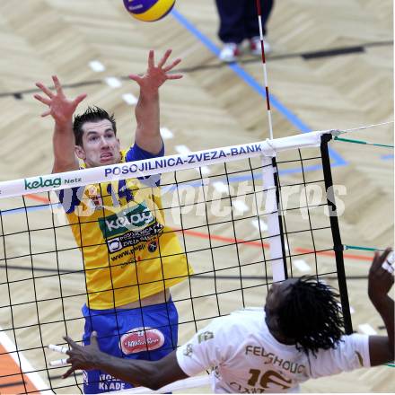 Volleyball. CEV Volleyball Cup. SK Aich/Dob gegen AS Cannes. HOHO Kristof (Aich/Dob). Bleiburg, 26. 10.2011
Foto: Kuess

---
pressefotos, pressefotografie, kuess, qs, qspictures, sport, bild, bilder, bilddatenbank