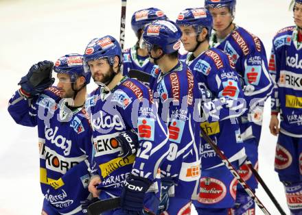 EBEL. Eishockey Bundesliga. EC Rekord Fenster VSV gegen EC Red Bull Salzburg.  VSV enttaeuscht. Villach, am 28.10.2011.
Foto: Kuess 


---
pressefotos, pressefotografie, kuess, qs, qspictures, sport, bild, bilder, bilddatenbank