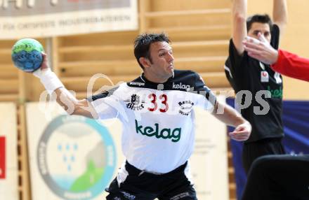 Handball Bundesliga. SC Ferlach gegen HCK 59.  Dino Poje (Ferlach). Ferlach, 29.10.2011.
Foto: Kuess
---
pressefotos, pressefotografie, kuess, qs, qspictures, sport, bild, bilder, bilddatenbank