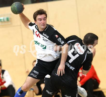 Handball Bundesliga. SC Ferlach gegen HCK 59. Miha Dobnik (Ferlach), Jochum patrick (HCK). Ferlach, 29.10.2011.
Foto: Kuess
---
pressefotos, pressefotografie, kuess, qs, qspictures, sport, bild, bilder, bilddatenbank