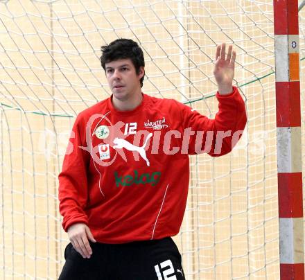 Handball Bundesliga. SC Ferlach gegen HCK 59.  Florian Maier  (HCK). Ferlach, 29.10.2011.
Foto: Kuess
---
pressefotos, pressefotografie, kuess, qs, qspictures, sport, bild, bilder, bilddatenbank