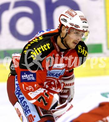 EBEL. Eishockey Bundesliga. KAC gegen KHL Medvescak Zagreb. MORRISON Jordan (KAC). Klagenfurt, am 1.11.2011.
Foto: Kuess

---
pressefotos, pressefotografie, kuess, qs, qspictures, sport, bild, bilder, bilddatenbank