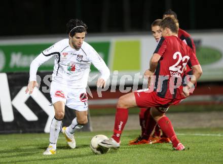 Fussball. Erste Liga. RZ Pellets WAC/St. Andrae gegen  LASK. Jacobo, (WAC), Daniel Kogler (LASK). Wolfsberg, 4.11.2010. 
Foto: Kuess

---
pressefotos, pressefotografie, kuess, qs, qspictures, sport, bild, bilder, bilddatenbank